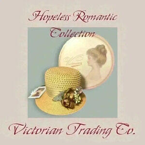 1920's Dry Mum Cloche Flapper Straw Hat With Floral Accents & Hat Box Vintage Fa